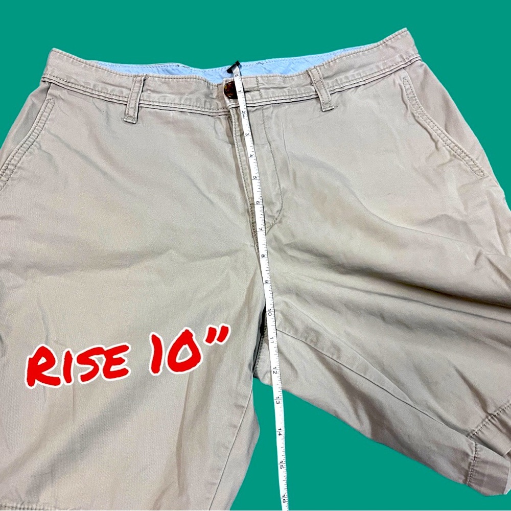 ⭐️HP⭐️Original Penguin Men’s Shorts Bundle. Size 32-33 Grey plaid and Khaki - Picture 14 of 14